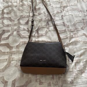 Nine West Elegant Black and Tan Crossbody Bag